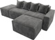 Миниатюра изображения товара Диван угловой Лига Диванов Лига-063 угол правый / 129795 (велюр Tower 10 серый)