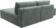 Миниатюра изображения товара Комплект мягкой мебели Лига Диванов Лига-060 НПБ угол универсальный с пуфом / 129695 (велюр Brut 08 зеленый)