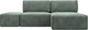 Миниатюра изображения товара Комплект мягкой мебели Лига Диванов Лига-060 НПБ угол универсальный с пуфом / 129695 (велюр Brut 08 зеленый)