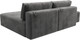 Миниатюра изображения товара Комплект мягкой мебели Лига Диванов Лига-060 НПБ угол универсальный с пуфом / 129682 (велюр Tower 10 серый)