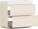 Миниатюра изображения товара Тумба под умывальник Belux Базель Н 90-02 (180, светлый миндаль матовый)