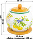 Миниатюра изображения товара Сахарница Elan Gallery Лимоны / 420656 (New Bone China)
