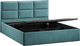 Миниатюра изображения товара Полуторная кровать ТриЯ Стелла Тип 1 c ПМ 140x200 (микровелюр Wellmart Indigo)