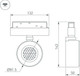 Миниатюра изображения товара Трековый светильник Arlight MAG-ORIENT-POINT-R80-12W Day4000-MIX BK 18deg / 047142