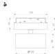 Миниатюра изображения товара Трековый светильник Arlight MAG-ORIENT-RONDO-R120-15W Warm3000 WH 110deg / 048364