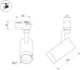 Миниатюра изображения товара Трековый светильник Arlight LGD-GELIOS-4TR-R67-20W Warm3000 BK 20-60deg / 031219