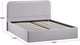 Миниатюра изображения товара Полуторная кровать ТриЯ Тиффани Тип 1 c ПМ 140x200 (микровелюр Jercy Silver)