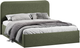 Миниатюра изображения товара Двуспальная кровать ТриЯ Тиффани Тип 1 c ПМ 180x200 (микровелюр Jercy Deep Green)