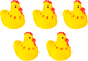 Миниатюра изображения товара Набор игрушек для ванной Крошка Я Курочки / 1128642 (5шт)
