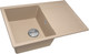 Миниатюра изображения товара Мойка кухонная ZORG С сифоном Rock 78 Premium (бежевый)