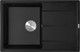 Миниатюра изображения товара Мойка кухонная ZORG С сифоном Rock 78 Premium (черный металлик)
