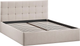 Миниатюра изображения товара Двуспальная кровать ТриЯ Джоли Универсальная с ПМ Тип 1 180x200 (велюр Мокко светлый)