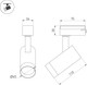 Миниатюра изображения товара Трековый светильник Arlight LGD-SPOT-2TR-R45-7W Day4000 BR 24deg / 042545