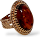 Миниатюра изображения товара Кольцо Wolves Янтарь №2 1629 (р.20)