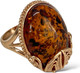 Миниатюра изображения товара Кольцо Wolves Плоды Времени Янтарь 1633 (р.20.5)