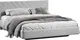 Миниатюра изображения товара Двуспальная кровать ТриЯ Кевия Тип 1 160x200 (велюр Confetti Silver)