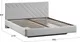 Миниатюра изображения товара Двуспальная кровать ТриЯ Кевия Тип 1 160x200 (велюр Confetti Silver)