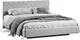 Миниатюра изображения товара Двуспальная кровать ТриЯ Кевия Тип 1 160x200 (велюр Confetti Silver)