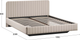 Миниатюра изображения товара Двуспальная кровать ТриЯ Шелли Тип 1 160x200 (велюр Confetti Cream)