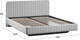 Миниатюра изображения товара Двуспальная кровать ТриЯ Шелли Тип 1 160x200 (велюр Confetti Silver)