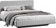 Миниатюра изображения товара Двуспальная кровать ТриЯ Шелли Тип 1 160x200 (велюр Confetti Silver)