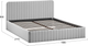 Миниатюра изображения товара Двуспальная кровать ТриЯ Шелли Тип 1 с подъемным механизмом 160x200 (велюр Confetti Silver)