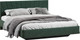 Миниатюра изображения товара Двуспальная кровать ТриЯ Эвори Тип 1 160x200 (велюр Confetti Deep forest)
