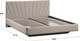 Миниатюра изображения товара Двуспальная кровать ТриЯ Эвори Тип 1 160x200 (велюр Confetti Smoke)