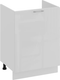 Миниатюра изображения товара Шкаф под мойку ТриЯ Весна 1Н6М с одной дверью (белый/белый глянец)