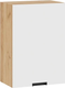 Миниатюра изображения товара Шкаф навесной для кухни ТриЯ Гренада 1В5 с одной дверью (дуб крафт золотой/холст белый)