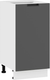 Миниатюра изображения товара Шкаф-стол кухонный ТриЯ Гренада с одной дверью 1Н4 (белый/холст вулкан)