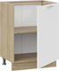 Миниатюра изображения товара Шкаф-стол кухонный ТриЯ Габриэлла 1Н6 с одной дверью (дуб крафт золотой/сноу)