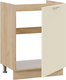 Миниатюра изображения товара Шкаф под мойку ТриЯ Габриэлла 1Н6М с одной дверью (дуб крафт золотой/крем)