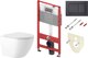 Миниатюра изображения товара Унитаз подвесной с инсталляцией Saniteco KW-9003W Rimles + TECE 9400414