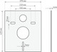 Миниатюра изображения товара Унитаз подвесной с инсталляцией Saniteco KW-9003W Single Hole + Berges АТОМ 410 040333 (с кнопкой)