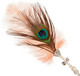 Миниатюра изображения товара Игрушка для кошек ZooZooZoo Удочка-дразнилка Перо павлина / HM-15