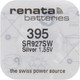 Миниатюра изображения товара Батарейка Renata SR395/SR927SW BL-1 1.55V 10mAh 5.8x1.6mm