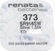 Миниатюра изображения товара Батарейка Renata SR373/SR 916 SW BL-1 1.55V 29mAh 9.5x1.6mm