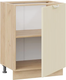 Миниатюра изображения товара Шкаф-стол кухонный ТриЯ Кимберли 1Н6 с одной дверью (дуб крафт золотой/крем)
