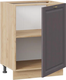 Миниатюра изображения товара Шкаф-стол кухонный ТриЯ Лина 1Н6 с одной дверью (дуб крафт золотой/графит)
