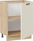 Миниатюра изображения товара Шкаф-стол кухонный ТриЯ Лорас 1Н6 с одной дверью (дуб крафт золотой/холст брюле)