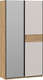Миниатюра изображения товара Шкаф-купе ТриЯ Оскар Скания Т2 1200 / 268592 (ручка черная/дуб крафт золотой/кашемир/дуб тортугга)