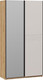 Миниатюра изображения товара Шкаф-купе ТриЯ Оскар Скания Т2 1200 / 268593 (ручка черная/дуб крафт золотой/кашемир/кашемир сатин)