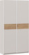 Миниатюра изображения товара Шкаф-купе ТриЯ Оскар Скания Т2 1200 / 268348 (ручка белая/кашемир/кашемир/дуб тортугга)