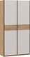 Миниатюра изображения товара Шкаф-купе ТриЯ Оскар Скания Т2 1200 / 268366 (ручка черная/дуб крафт золотой/кашемир/дуб тортугга)
