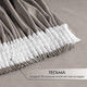 Миниатюра изображения товара Комплект штор Mio Tesoro Canvas 150x260 + Гардина Soft Lines 306 400х270 (светло-серый/белый лен)