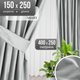 Миниатюра изображения товара Комплект штор Mio Tesoro Velvet 150x250 + Гардина Soft Lines 306 400х250 (светло-серый/белый лен)