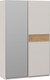Миниатюра изображения товара Шкаф-купе ТриЯ Оскар Скания Т2 1400 / 268650 (ручка серебро/кашемир/кашемир/дуб тортугга)