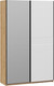 Миниатюра изображения товара Шкаф-купе ТриЯ Оскар Скания Т2 1400 / 268656 (ручка черная/дуб крафт золотой/белый снег/белый матовый)