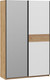Миниатюра изображения товара Шкаф-купе ТриЯ Оскар Скания Т2 1400 / 268657 (ручка черная/дуб крафт золотой/белый снег/дуб тортугга)